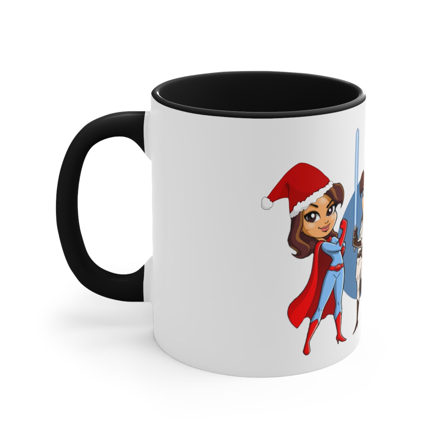 MRS HR Superhero Santa Hat Mug, 11oz