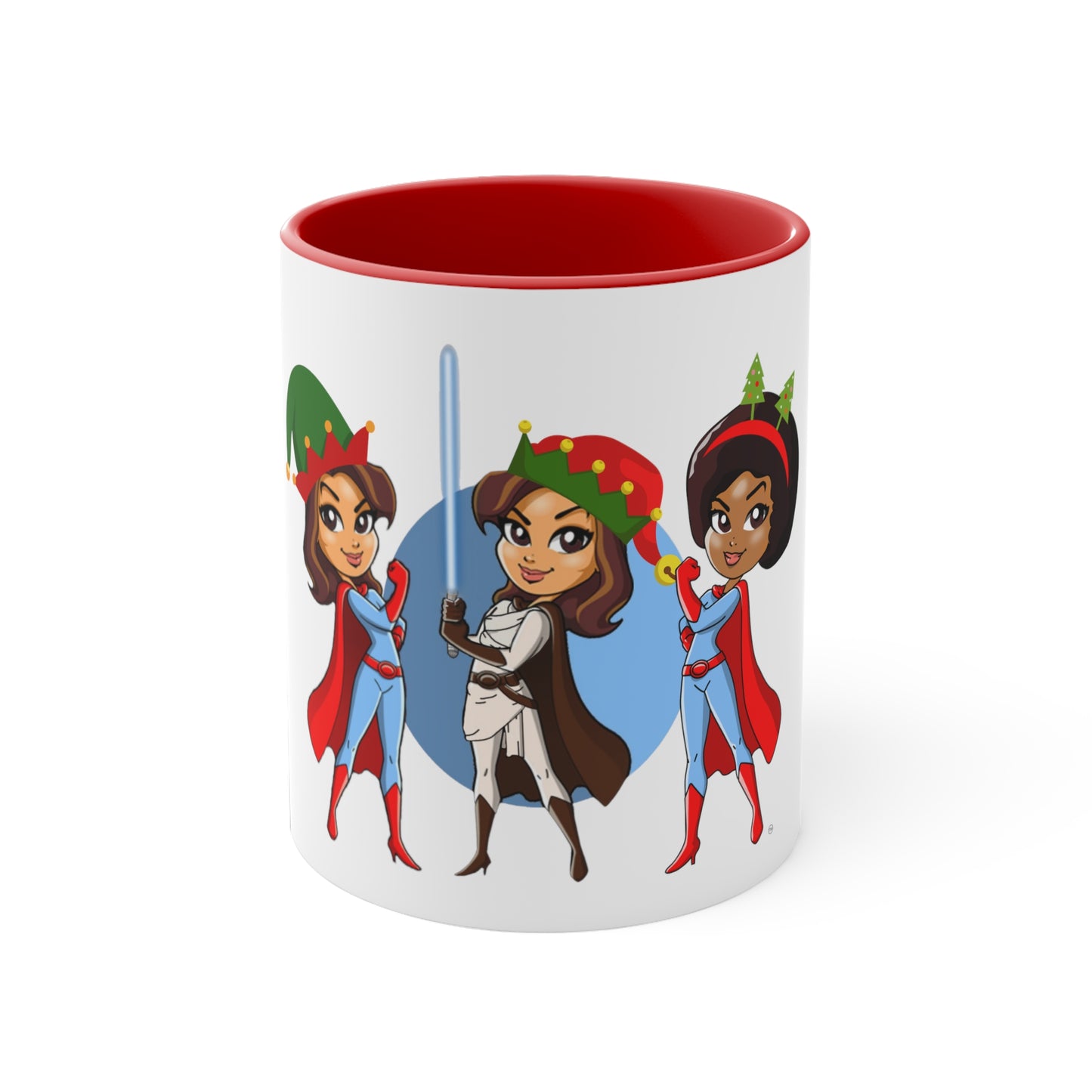 MRS HR Superhero Elf Hat Mug, 11oz