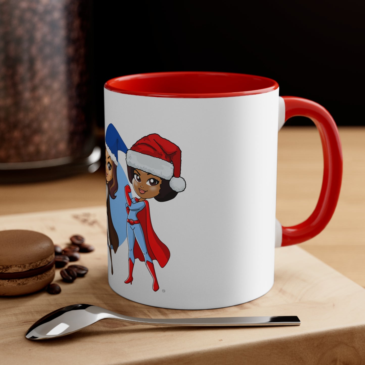 MRS HR Superhero Santa Hat Mug, 11oz