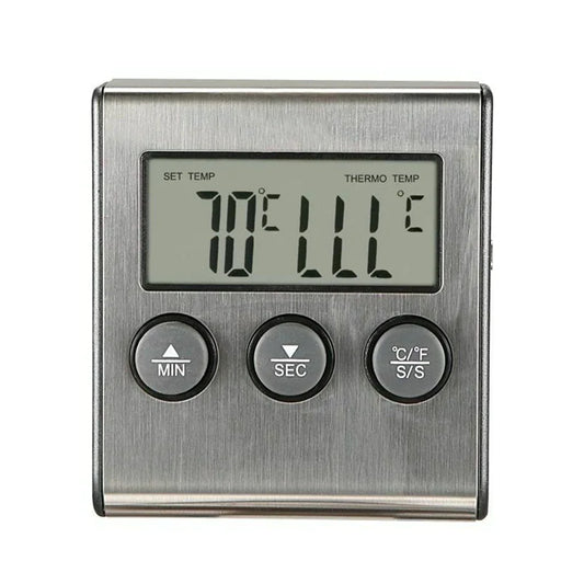 Versatile Stainless Steel Food and Oil Thermometer