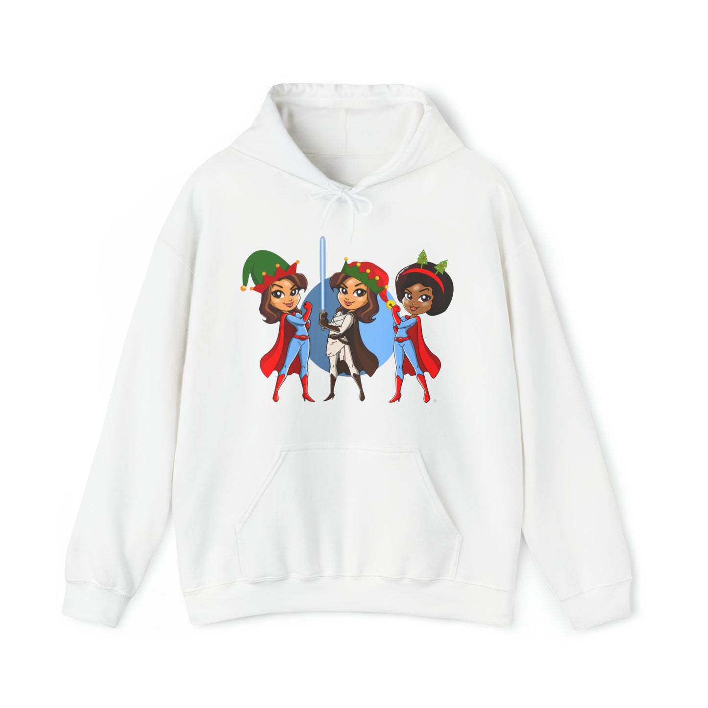 MRS HR Superhero Elf Hat Hooded Sweatshirt