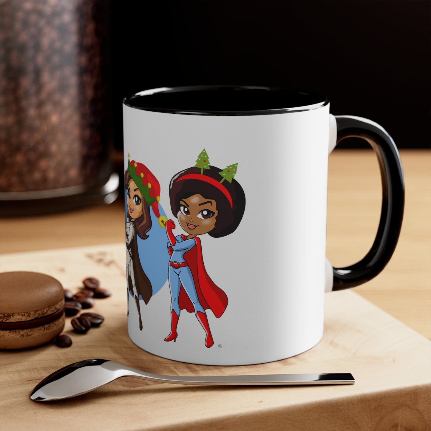 MRS HR Superhero Elf Hat Mug, 11oz