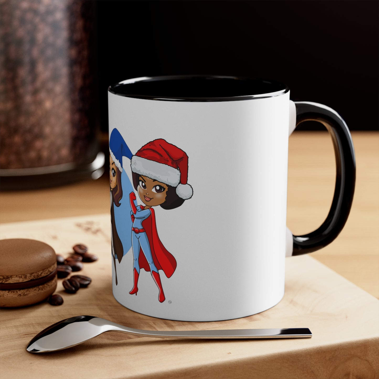 MRS HR Superhero Santa Hat Mug, 11oz