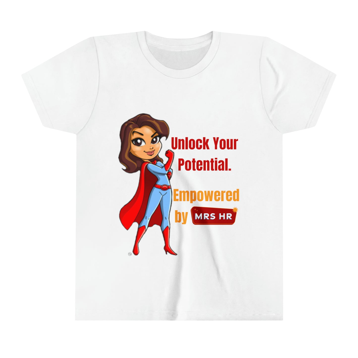 Unlock Your Potential | Empowered By MRS HR Youth Tee