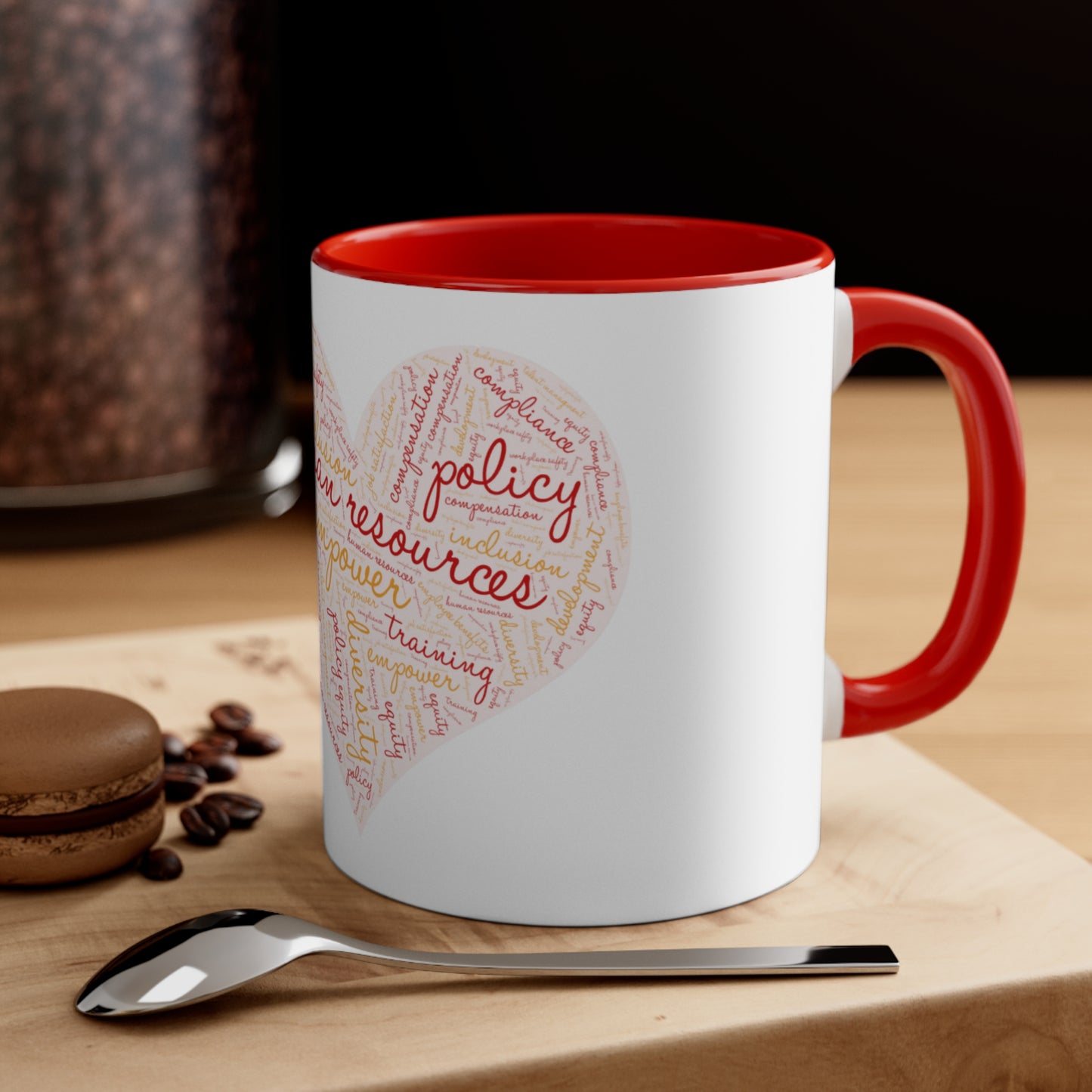 HR Heart Coffee Mug, 11oz